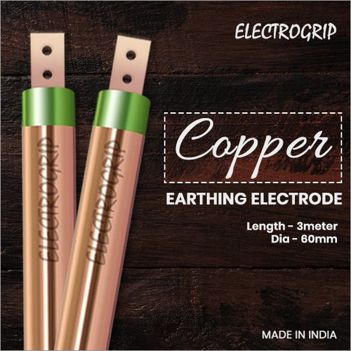 Solid Electrogrip 60Mm 3 Meter Pure Copper Earthing Electrode