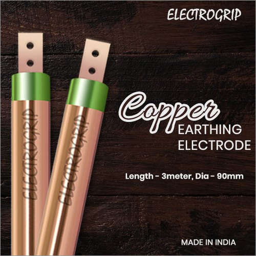 Electrogrip 90mm 3 Meter Pure Copper Earthing Electrode