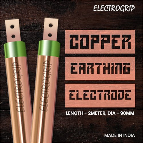 Electrogrip 90mm 2 Meter Pure Copper Earthing Electrode