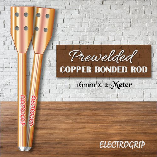 Electrogrip 16mm 2 Meter Prewelded Copper Bonded Rod