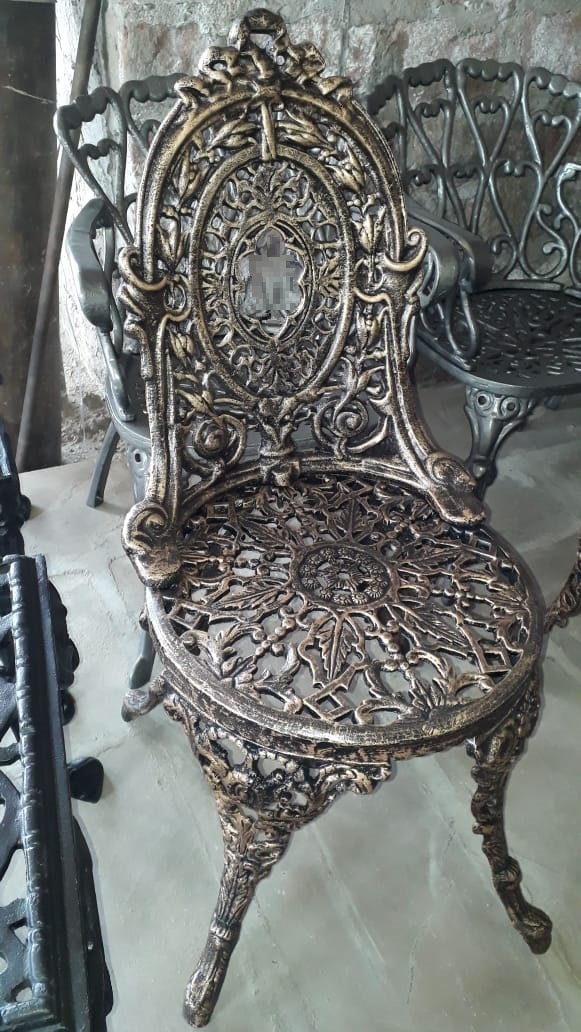 Garden iron chair