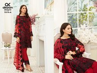 Alkaram Vol 12 Net Designer Pakistani Salwar Suit Catalog