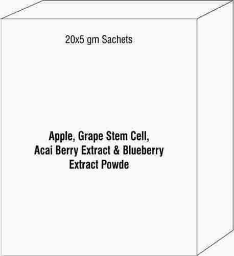 Apple,Grape Stem Cell, Acai Berry Extract & Blueberry Extract Powder Sachet By AKSHAR MOLECULES