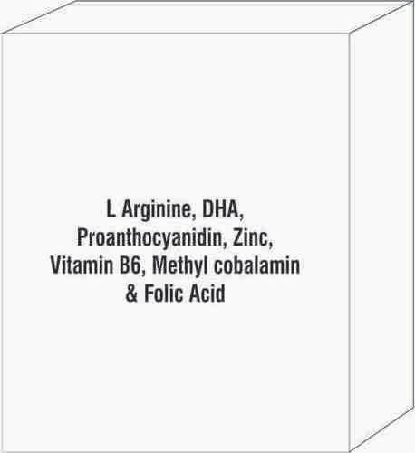 L Arginine, Dha, Proanthocyanidin, Zinc, Vitamin B6, Methyl Cobalamin & Folic Acid