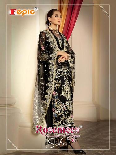 Fepic Rosemeen Sifa Faux Georgette Net Pakistani Suit Catalog