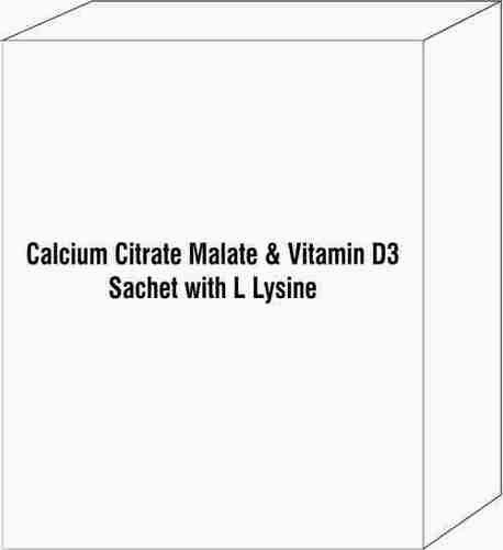 Calcium Citrate Malate & Vitamin D3 Sachet With L Lysine By AKSHAR MOLECULES