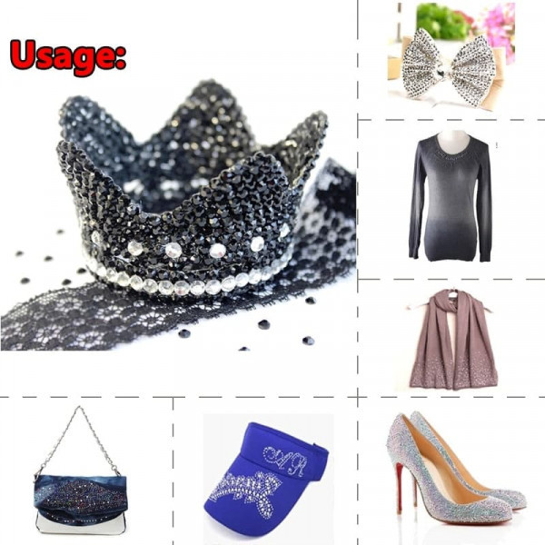 HOT STONES FIX DMS HOTFIX FLST BACK CRYSTAL IRON-ON GARMENT CRYSTAL STONE(450 GRAM)