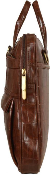 LEATHER LAPTOP BAG (BROWN)
