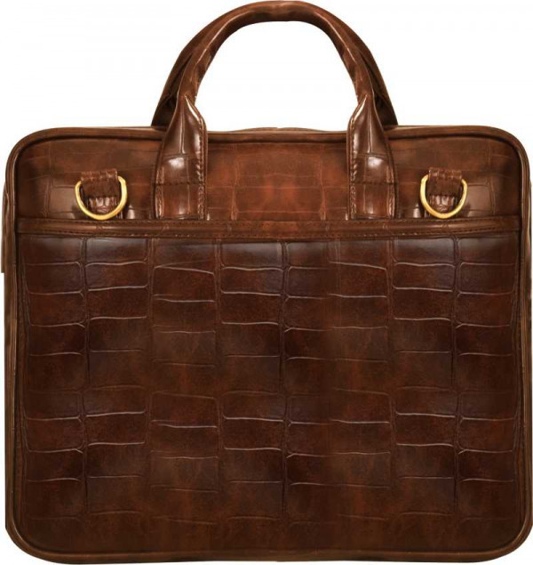 LEATHER LAPTOP BAG (BROWN)