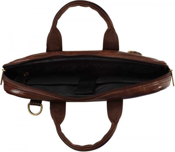 LEATHER LAPTOP BAG (BROWN)