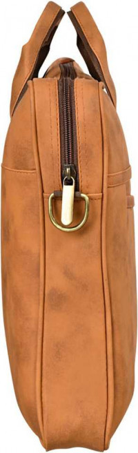 LEATHER LAPTOP BAG (LIGHT BROWN)