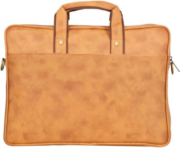 LEATHER LAPTOP BAG (LIGHT BROWN)