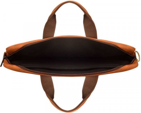 LEATHER LAPTOP BAG (LIGHT BROWN)