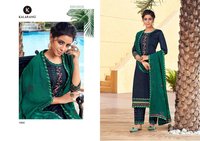 Kalarang Mastani Jam Silk With Embroidery Work Dress Material Catalog