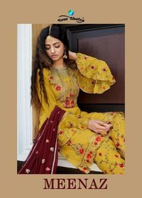 Your Choice Meenaz Real Georgette Designer Salwar Suit Catalog