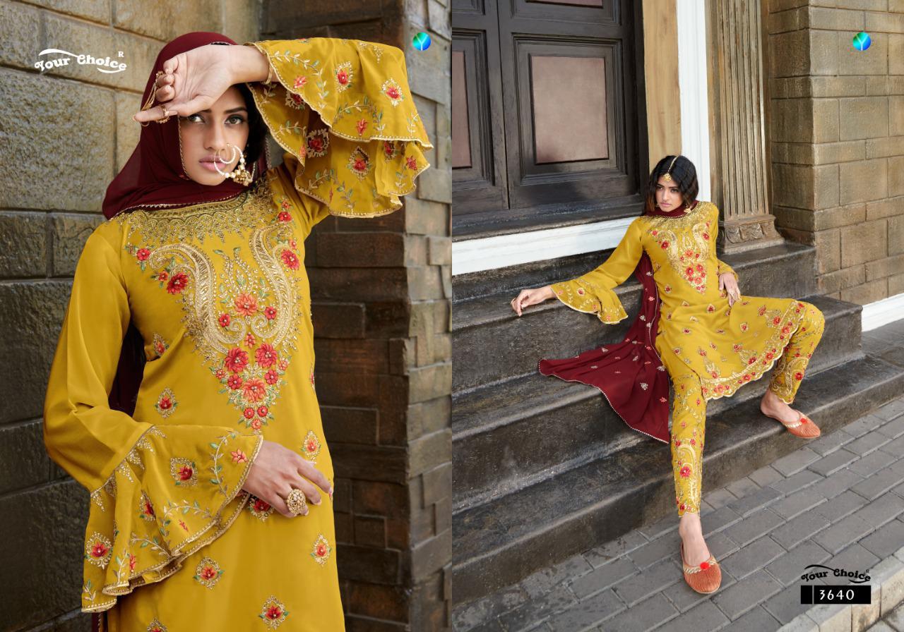 Your Choice Meenaz Real Georgette Designer Salwar Suit Catalog