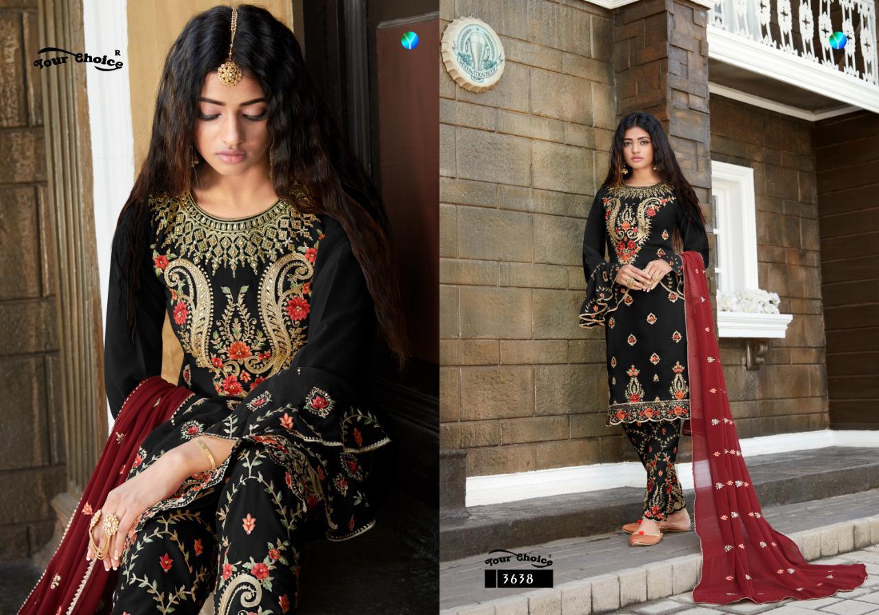Your Choice Meenaz Real Georgette Designer Salwar Suit Catalog