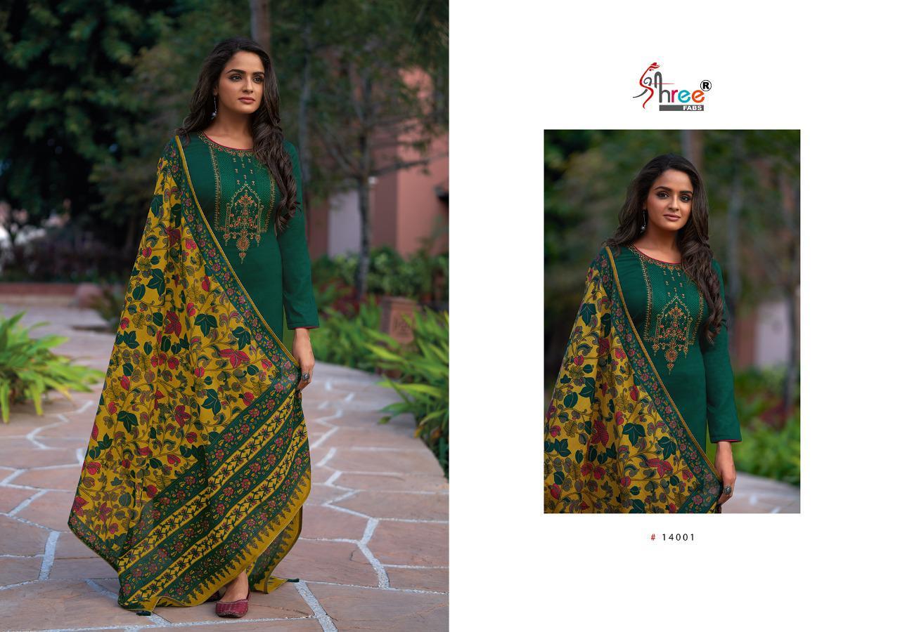 Shree Fabs Chevron Jam Cotton Straight Salwar Suits Catalog