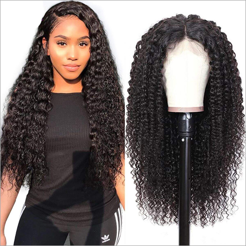 Water Curl Virgin Indian Remy Hair Full Lace Wig