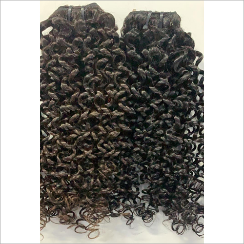Natural Black Loose Curly Indian Weft Remy Hair