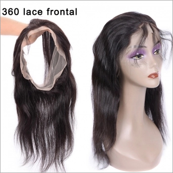 360 Lace Frontal 1009 Natural Virgin Indian Remy Temple Hair