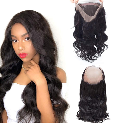 1004 Natural Virgin Indian Remy 360 Lace Frontal Hair