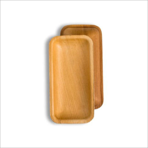 7 Inch Areca Palm Leaf Rectangle Tray