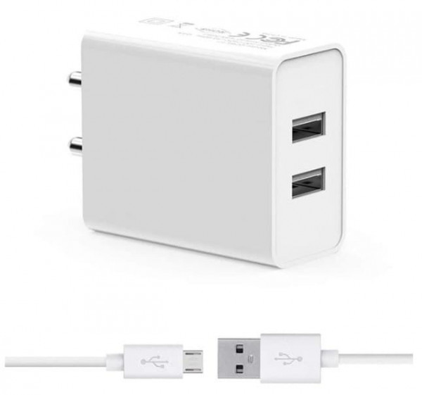 DUAL USB PORT CHARGER WITH CABLE