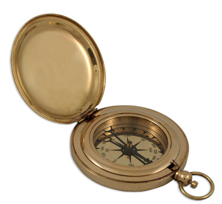 Brass Dalvey Pocket Compass 3 Inch