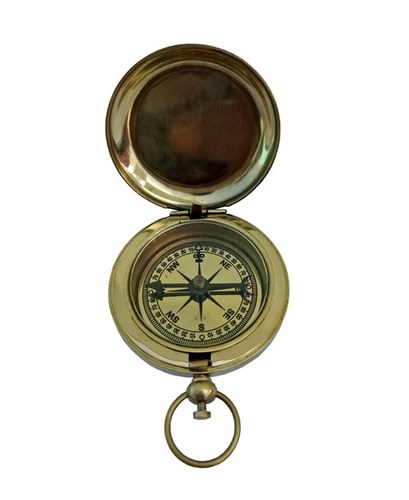 As Shown In Picture Brass Pocket Compass - Brass Dalvey Compass