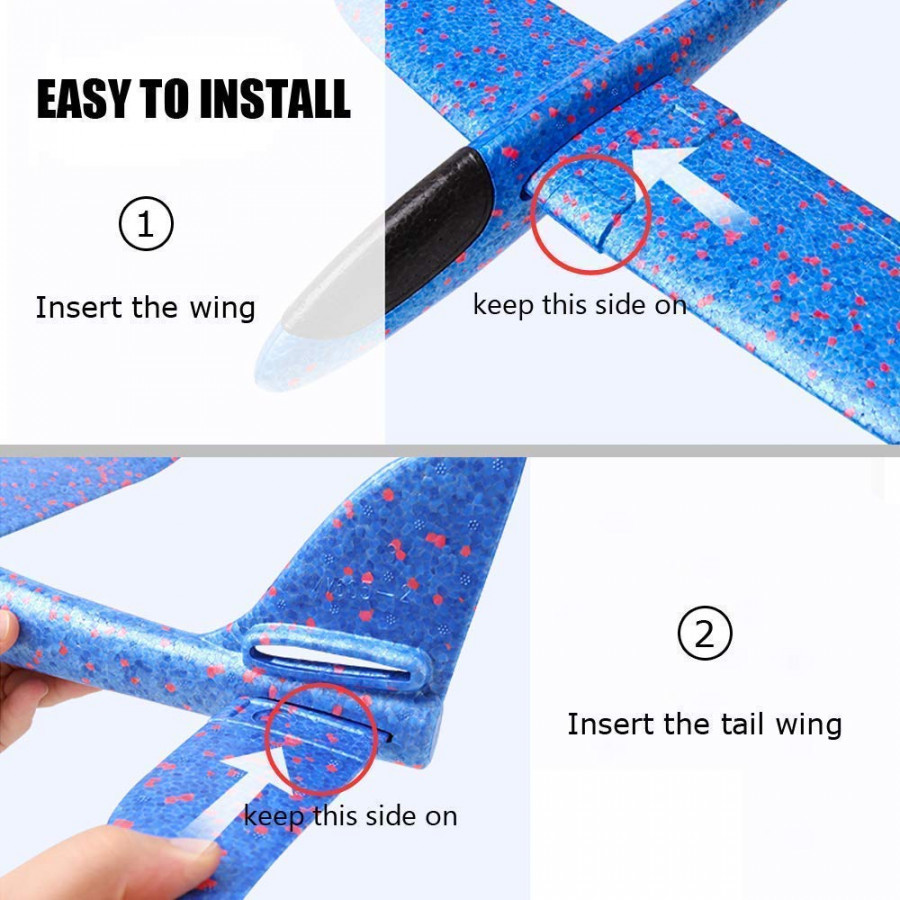 FOAM AEROPLAN WITH LIGHT