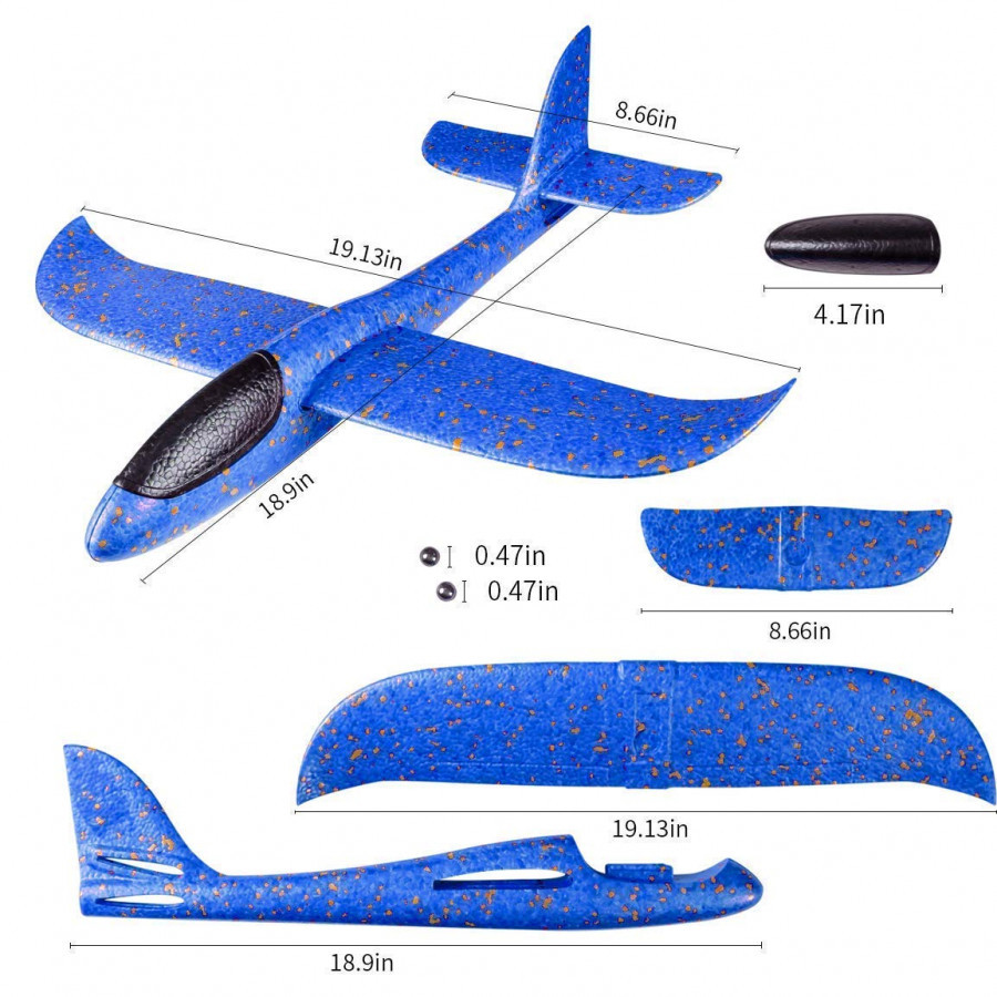 FOAM AEROPLAN WITH LIGHT