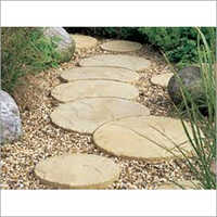 Garden Stepping Stones - Stone, 12 Inch Diameter, Beige Color | Attractive, Durable, Easy Install, Non-slip, Weatherproof, 2 Inch Thick