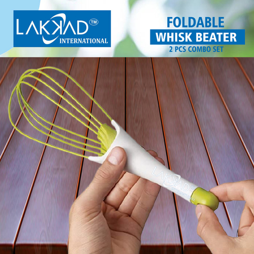 Foldable Plastic Whisk Beater Whisker Latte Maker