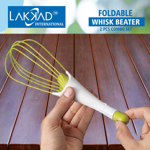 Multicolor Foldable Plastic Whisk Beater Whisker Latte Maker