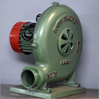 Industrial High Pressure Electric Blower - CI Casting & Other Materials | Medium Pressure, Green/White Color, 01 Year Warranty