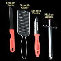 4 In 1 Heavy Lighter With Grater And Knife Peeler Master Combo