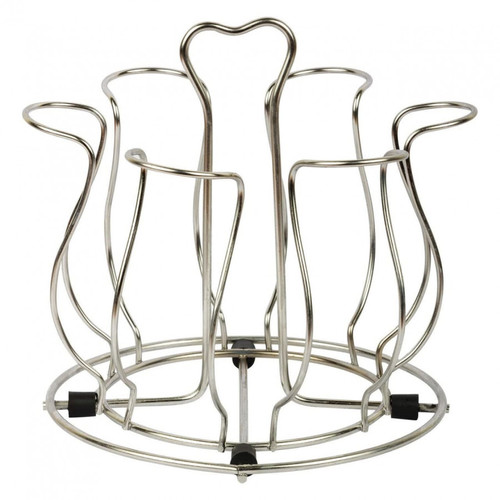 STAINLESS STEEL FLOWER GLASS STAND By CHEAPER ZONE