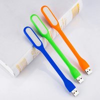 Usb Light - Silicone 8-10cm , Blue 5v Power Source, 1.2w Power Consumption, Flexible Goose Neck For Car Lighting & Reading, Soft Light Shield