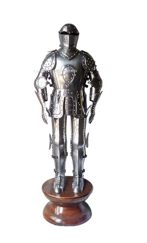 Mini Decorative Medieval Knight Full Armor Suit 36" With Display Stand Length: 36 Inch Adult Size Inch (In)