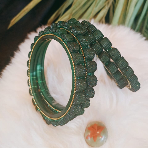 Ladies Designer Glass Bangles - Polished Glass, Elegant and Stylish for Weddings and Parties