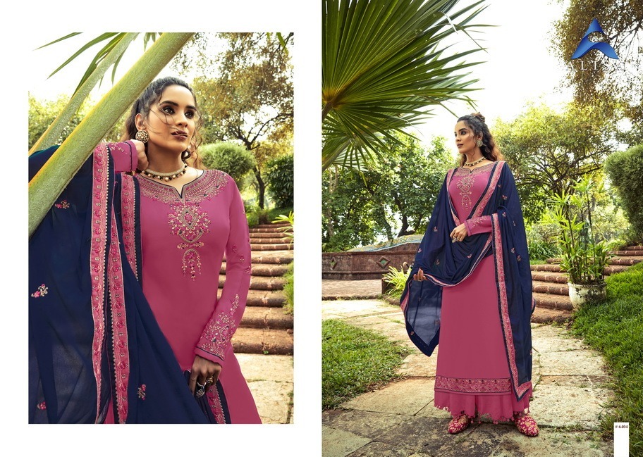 Alisa Aroma Pure Modal Satin Designer Salwar Suit Catalog