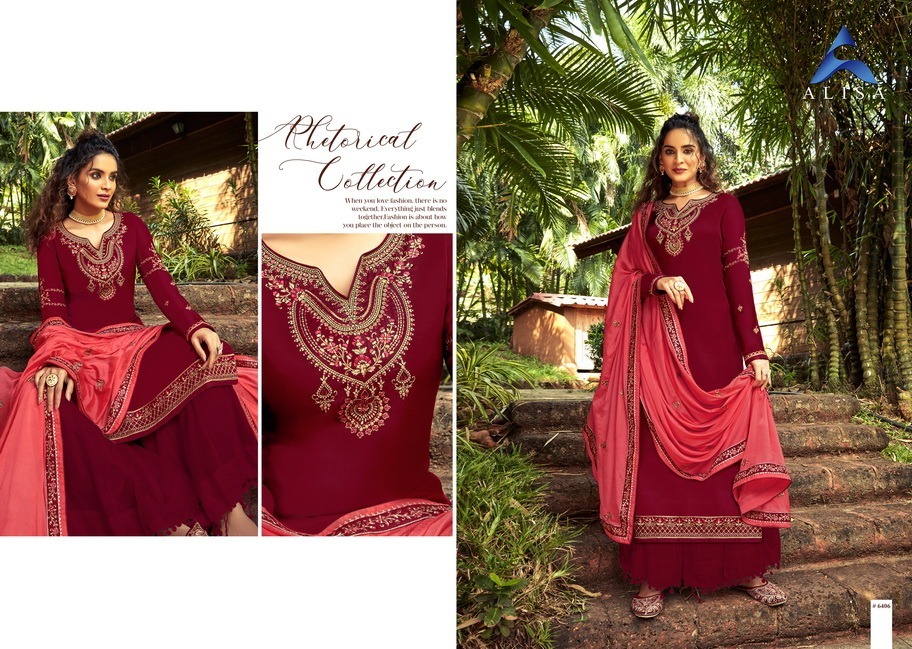 Alisa Aroma Pure Modal Satin Designer Salwar Suit Catalog