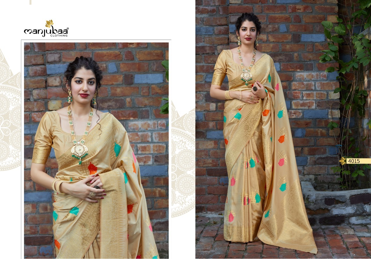 Manjubaa Premium Vol 4 Designer Silk Saree Catalog