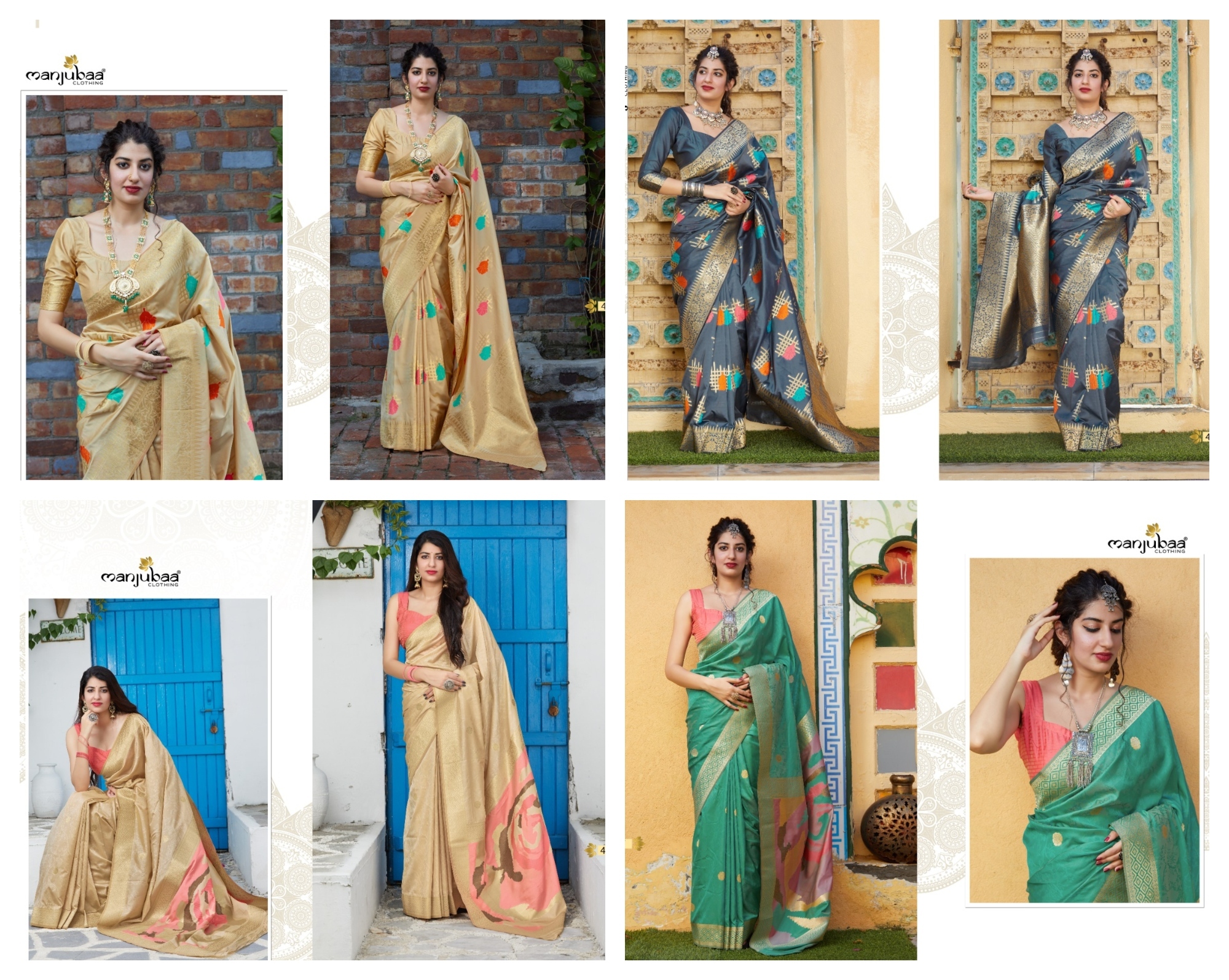 Manjubaa Premium Vol 4 Designer Silk Saree Catalog
