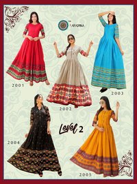 Aradhna Fashion Level Vol 2 Heavy Cotton Long Kurti Catalog