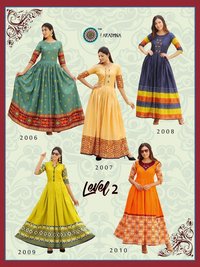 Aradhna Fashion Level Vol 2 Heavy Cotton Long Kurti Catalog
