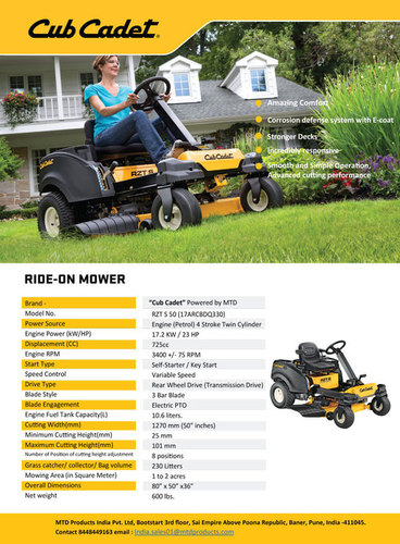 Rideon Mower Zero Turn