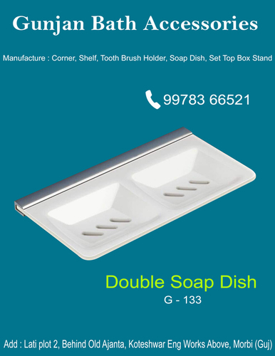 Acrylic Soap Dish - Plastic, 11X5 Inches, 5MM Thickness | Attached Holder for Stylish Home Decoration