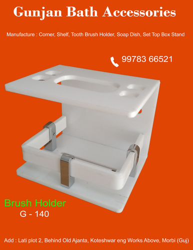 Acrylic Toothpaste Brush Holder - Plastic 4x5x4 Inch 5mm Thickness for Elegant Home Decoration and Organized Bathroom Essentials